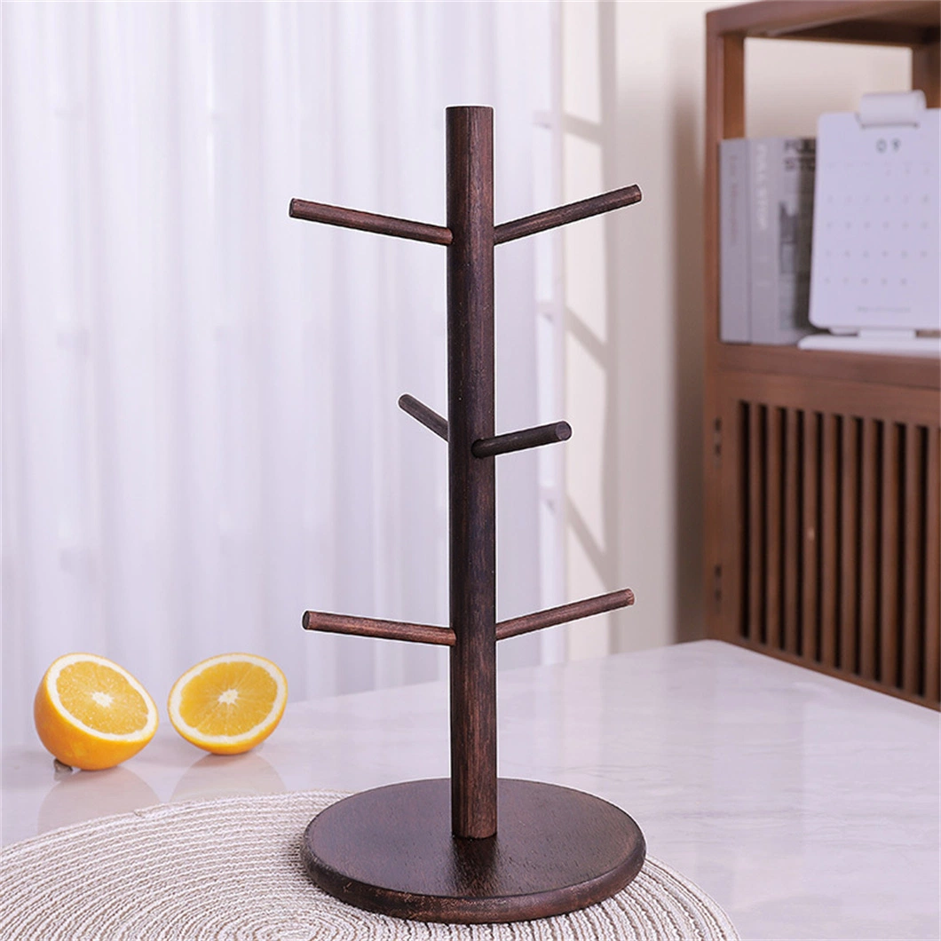 Bamboo Mug Rack Cup Organizer Counter Cup Counter Stand Mug Holder Tree