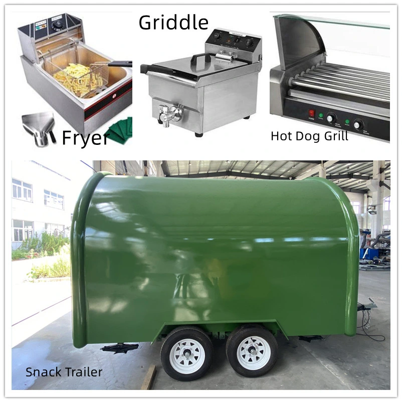 Small Hot Dog Food Trailer Mobile Bar Beer Ice Cream Food Truck Cart