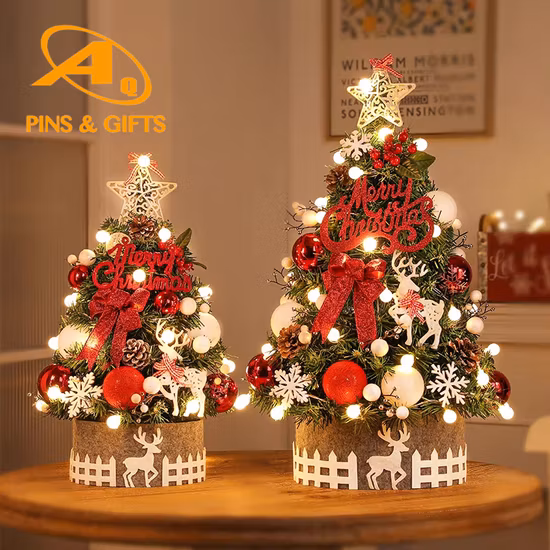 1.8m 6FT Prelit PVC Artificial Christmas Tree with LED Lights Custom 5FT 7FT Flocked PE Pine Outdoor Xmas White Green Navidad